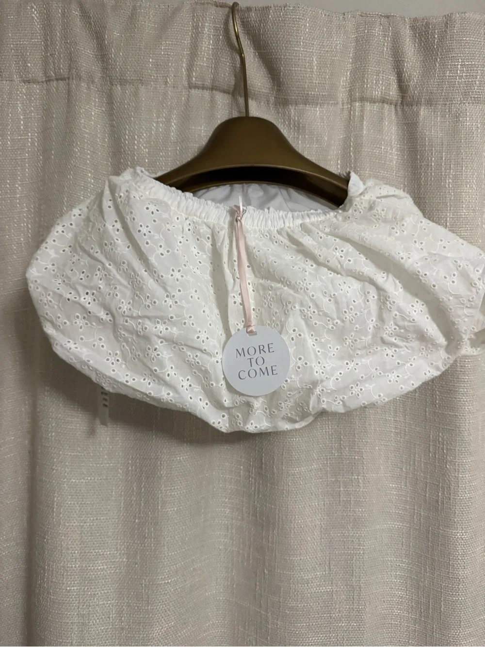 White Eyelet Mini Skirt - Breezy Summer Style - Picture 2 of 3